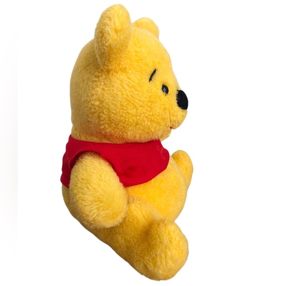 DISNEY Vintage Sears Winnie the Pooh Plush Stuffed Animal 11" Yellow/Red Cute - Picture 3 of 8